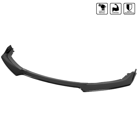 Spec-D Tuning Honda Civic Front Bumper Lip - Glossy Black 2016-2018 LPF-CV16GB-AK